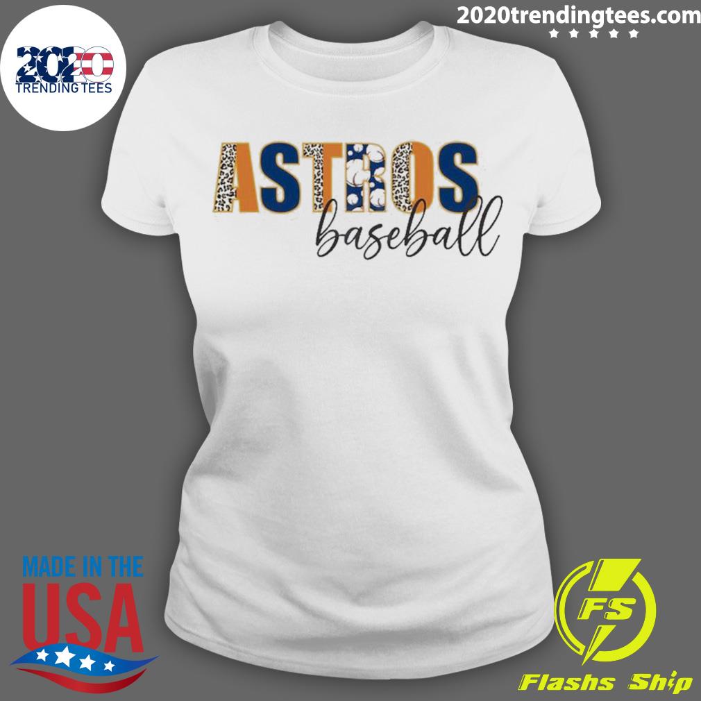 Nice astros Baseball Leopard - Adult & Kids T-Shirts, Sweatshirts & Hoodies apparel design preview 3