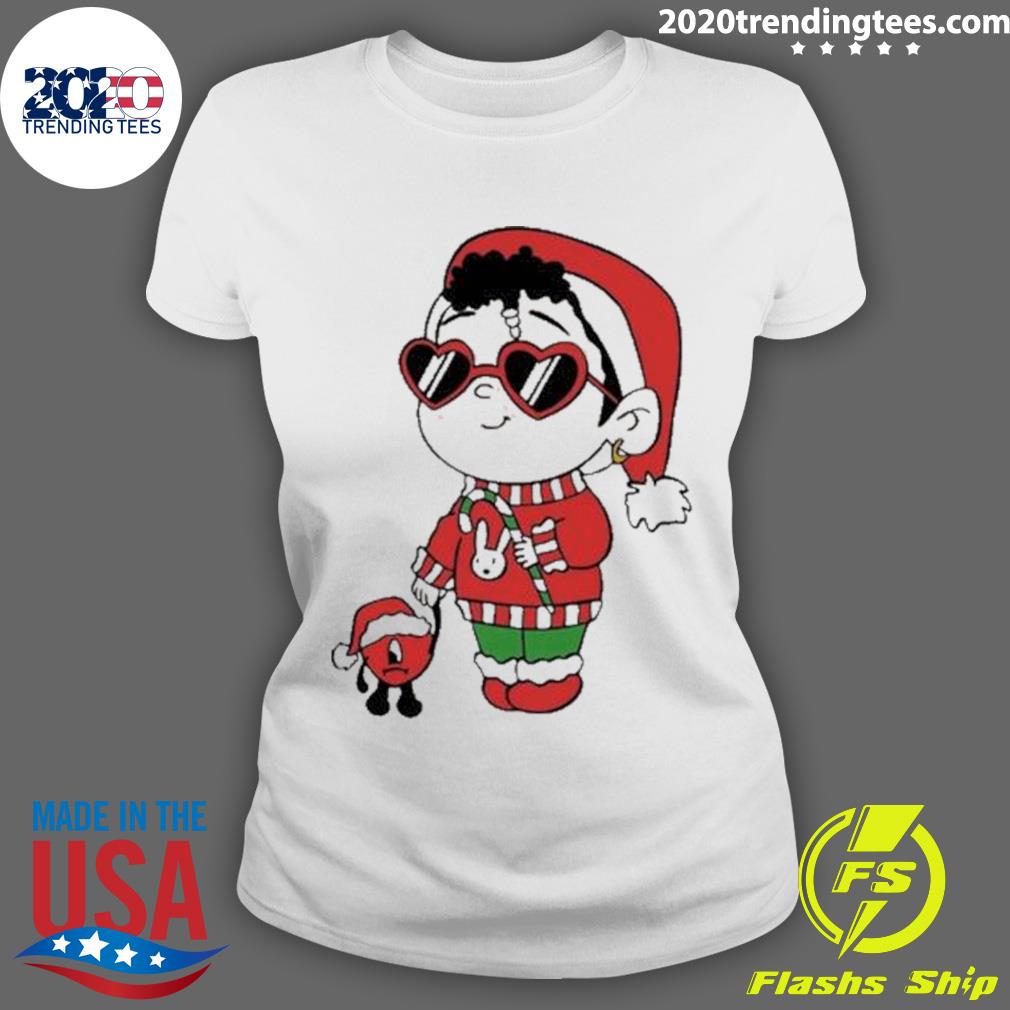 Nice bad Bunny Christmas 2022 - Adult & Kids T-Shirts, Sweatshirts & Hoodies apparel design preview 3