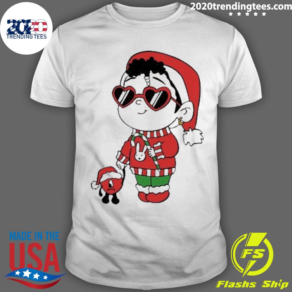Nice bad Bunny Christmas 2022 - Adult & Kids T-Shirts, Sweatshirts & Hoodies apparel design preview 1