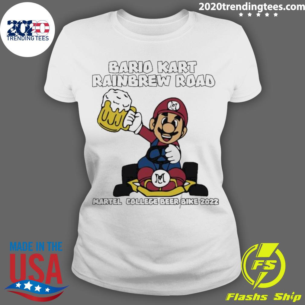 Nice bario Kart Rain Brew Road Martel College Beer - Adult & Kids T-Shirts, Sweatshirts & Hoodies apparel design preview 3