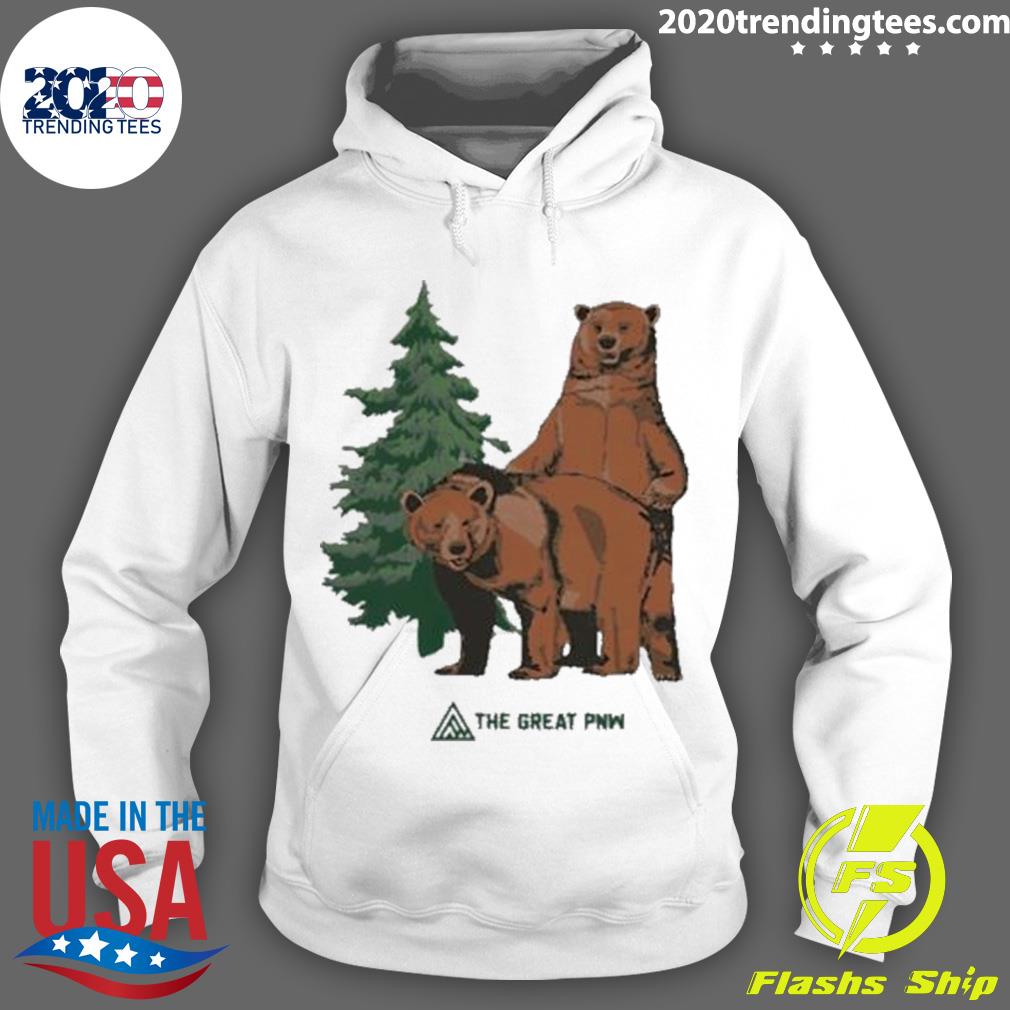 Nice bear The Great Pnw Woodsy - Adult & Kids T-Shirts, Sweatshirts & Hoodies apparel design preview 2