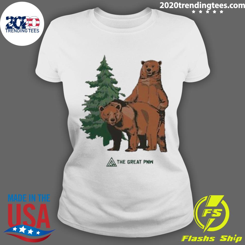 Nice bear The Great Pnw Woodsy - Adult & Kids T-Shirts, Sweatshirts & Hoodies apparel design preview 3