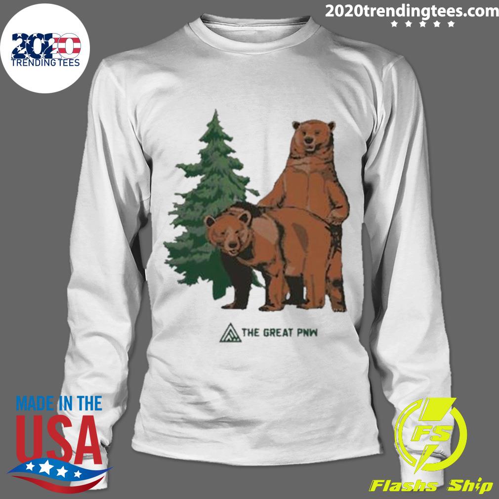 Nice bear The Great Pnw Woodsy - Adult & Kids T-Shirts, Sweatshirts & Hoodies apparel design preview 4