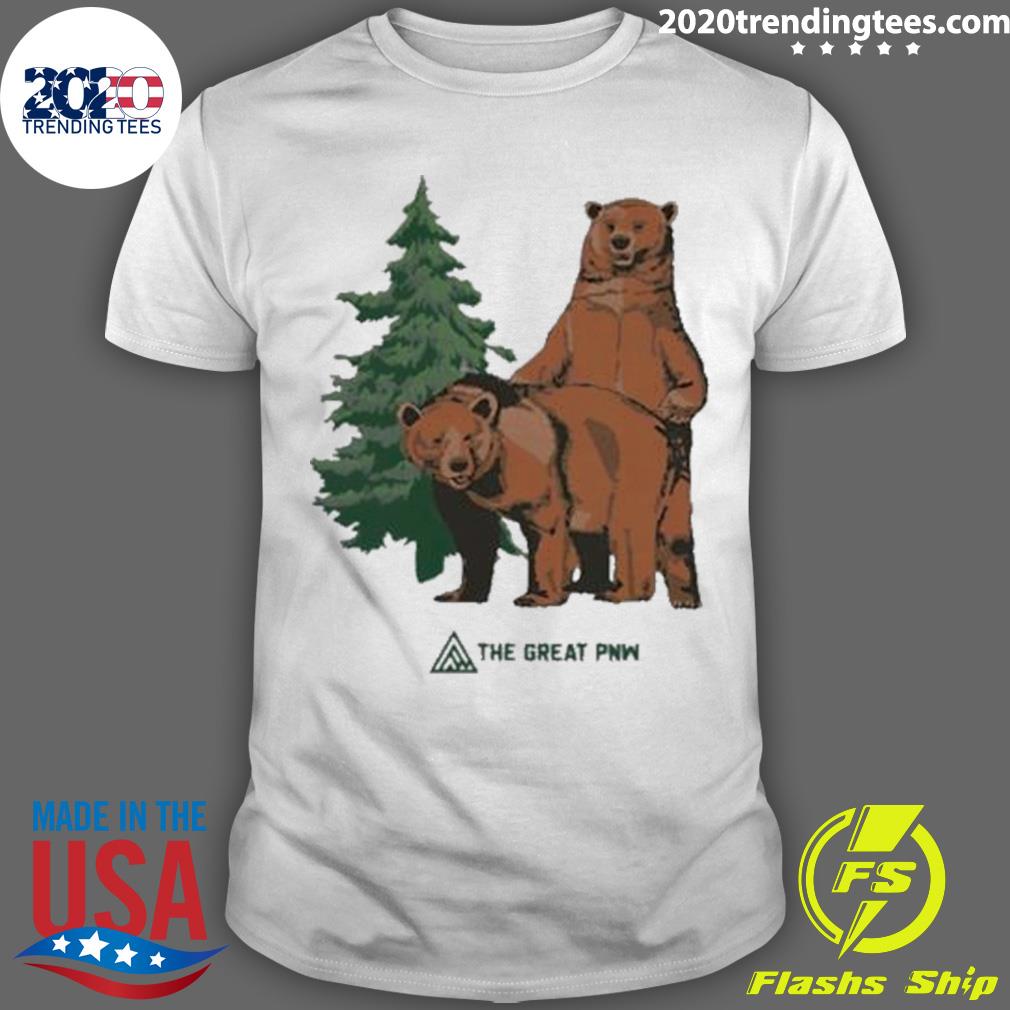 Nice bear The Great Pnw Woodsy - Adult & Kids T-Shirts, Sweatshirts & Hoodies apparel design preview 1