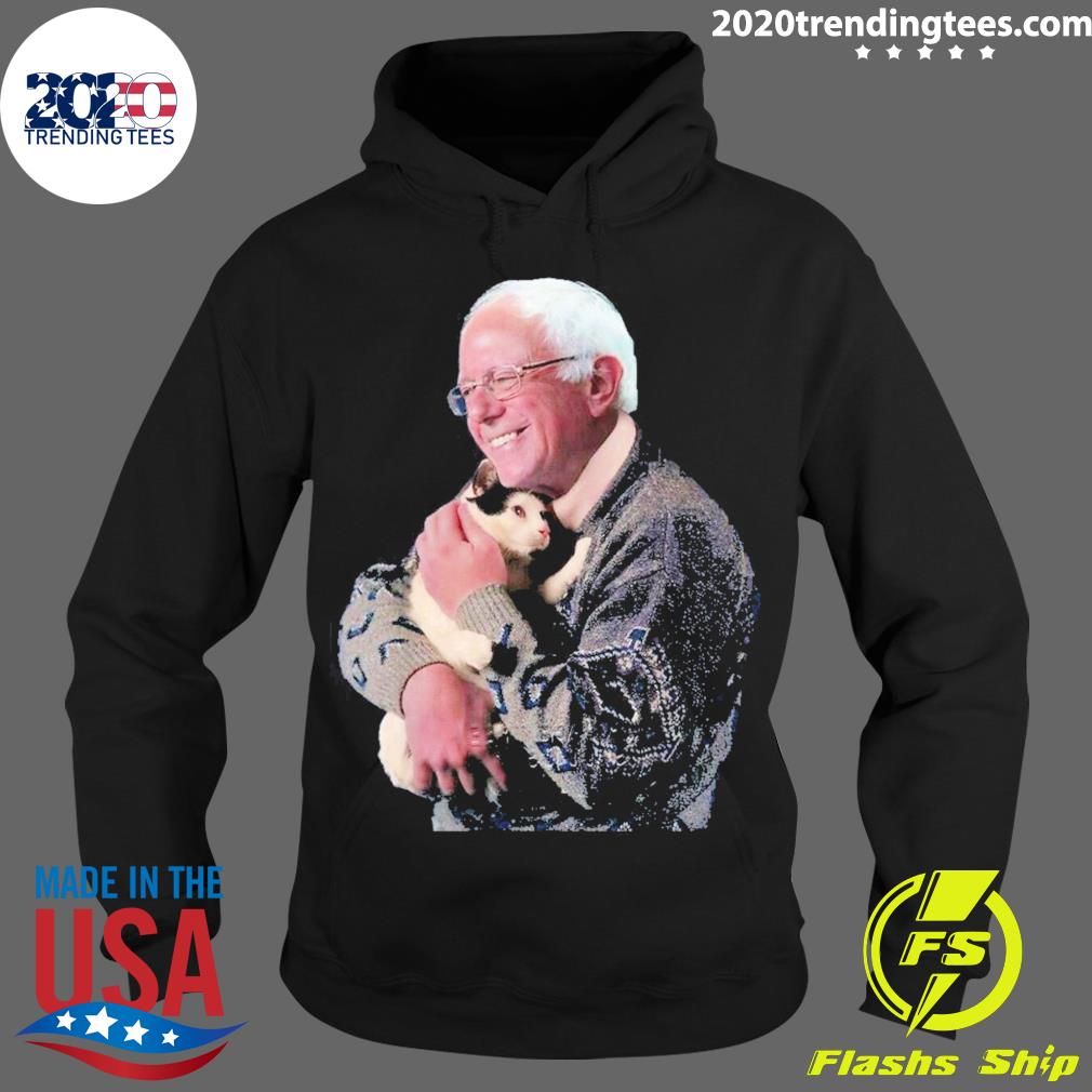 Nice bernie Sanders Hugging Cat - Adult & Kids T-Shirts, Sweatshirts & Hoodies apparel design preview 2