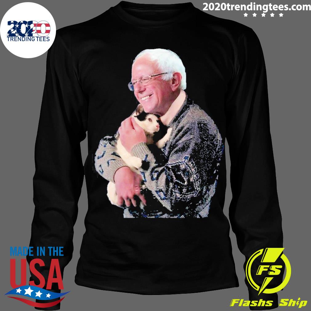 Nice bernie Sanders Hugging Cat - Adult & Kids T-Shirts, Sweatshirts & Hoodies apparel design preview 4