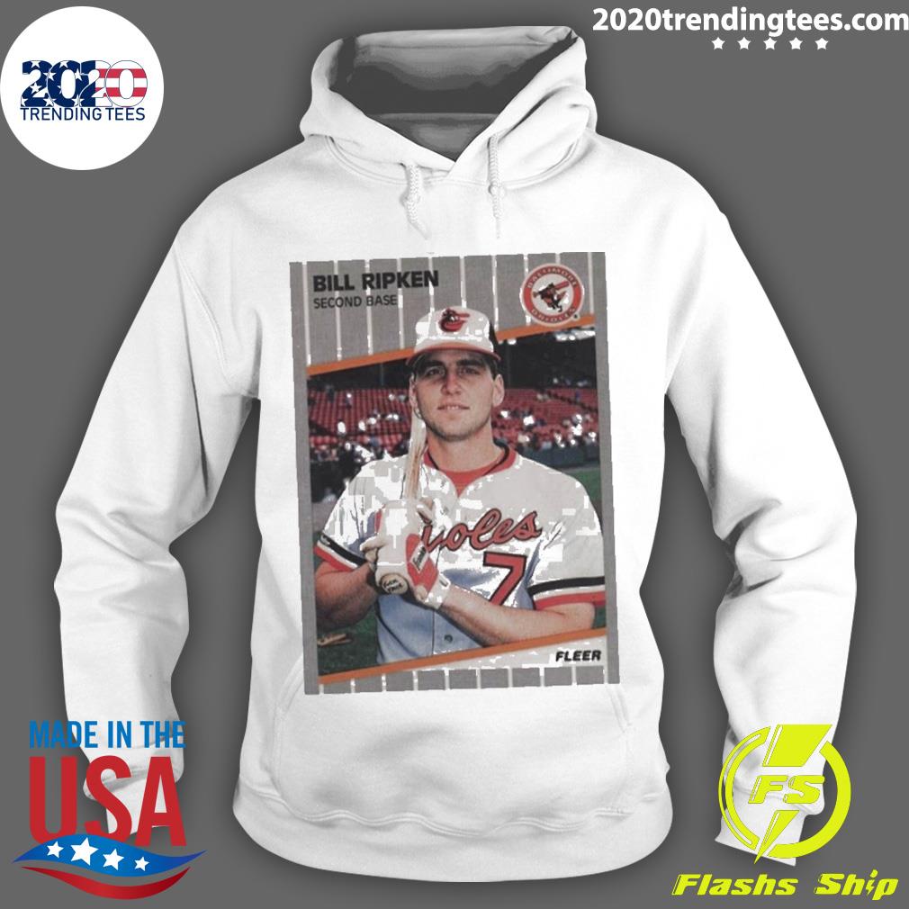 Nice bill Ripken Second Base Face Card 1989 Fleer - Adult & Kids T-Shirts, Sweatshirts & Hoodies apparel design preview 2