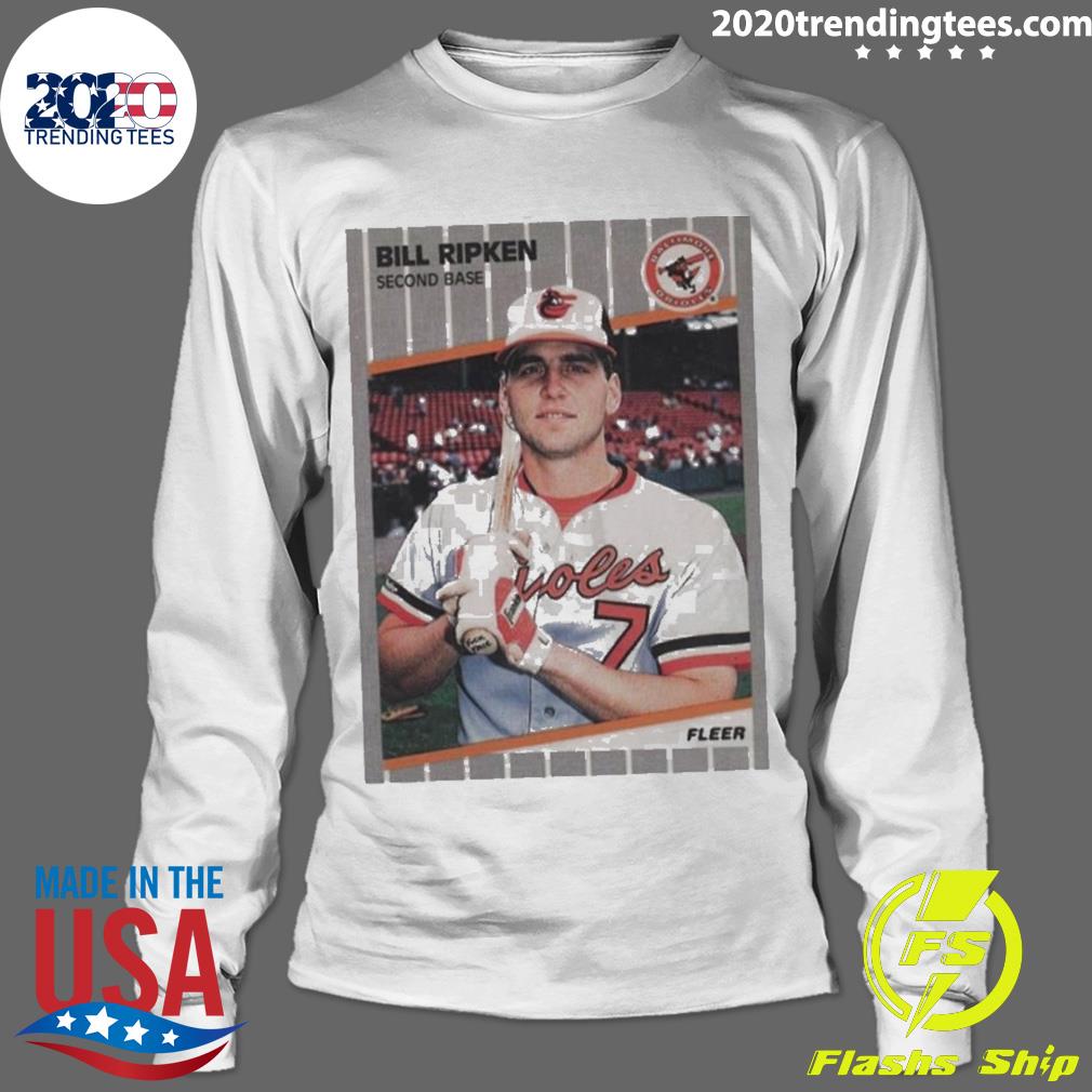 Nice bill Ripken Second Base Face Card 1989 Fleer - Adult & Kids T-Shirts, Sweatshirts & Hoodies apparel design preview 4