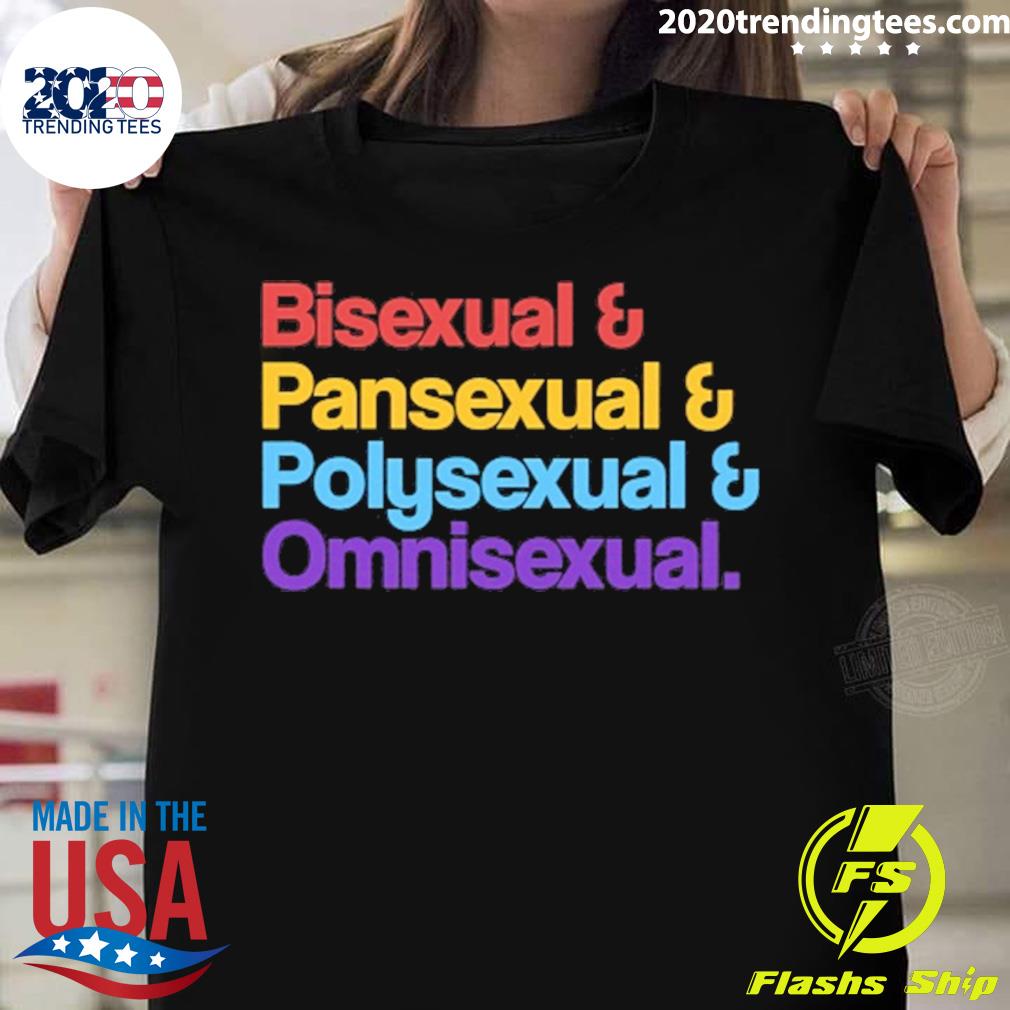 Nice bisexual Pansexual Polysexual Omnisexual - Adult & Kids T-Shirts, Sweatshirts & Hoodies apparel design preview 1