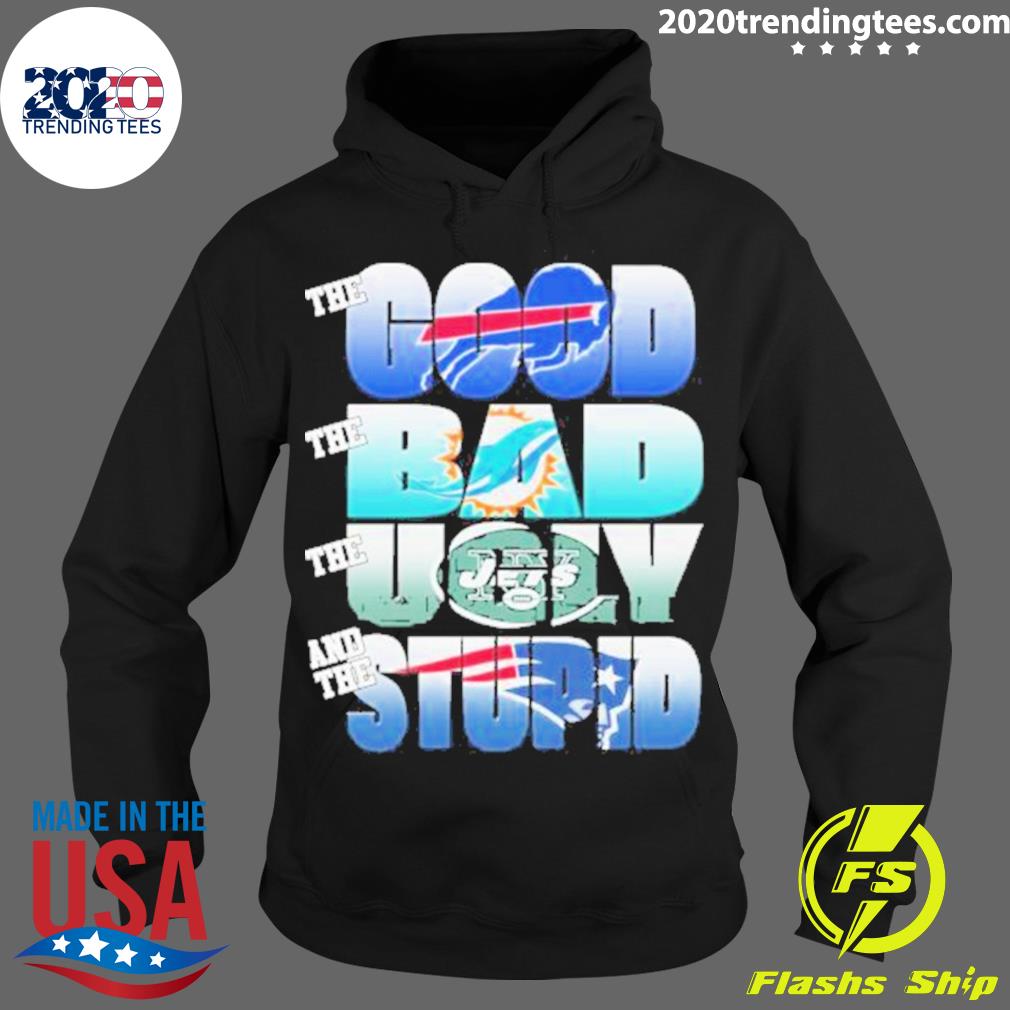 Nice buffalo Bills The Good Miami Dolphins Bad New - Adult & Kids T-Shirts, Sweatshirts & Hoodies apparel design preview 2