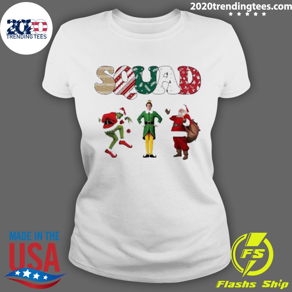Nice christmas Squad Elf Character Movies Show - Adult & Kids T-Shirts, Sweatshirts & Hoodies apparel design preview 3