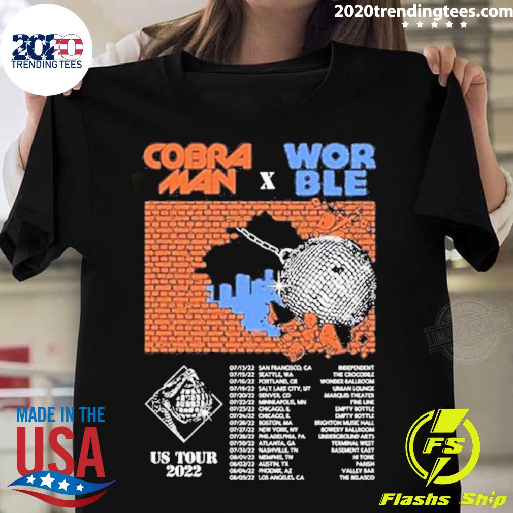 Nice cobra Man Global Domination 2022 Summer US Tour - Adult & Kids T-Shirts, Sweatshirts & Hoodies apparel design preview 1