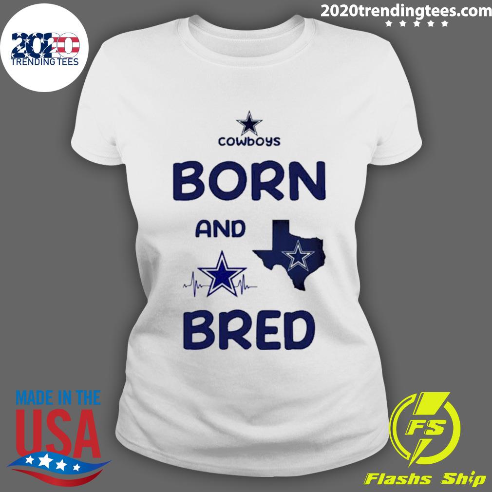 Nice cowboys Born And Bred - Adult & Kids T-Shirts, Sweatshirts & Hoodies apparel design preview 3
