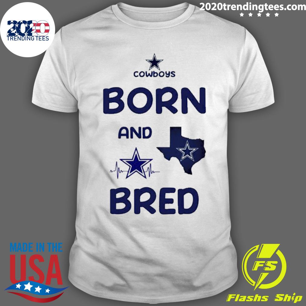 Nice cowboys Born And Bred - Adult & Kids T-Shirts, Sweatshirts & Hoodies apparel design preview 1