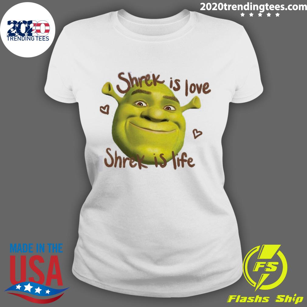 Nice cute Face Shrek Is Love Life - Adult & Kids T-Shirts, Sweatshirts & Hoodies apparel design preview 3