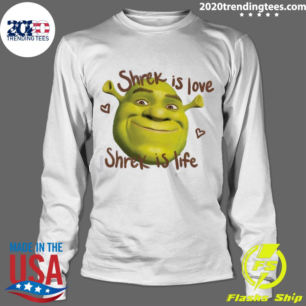 Nice cute Face Shrek Is Love Life - Adult & Kids T-Shirts, Sweatshirts & Hoodies apparel design preview 4