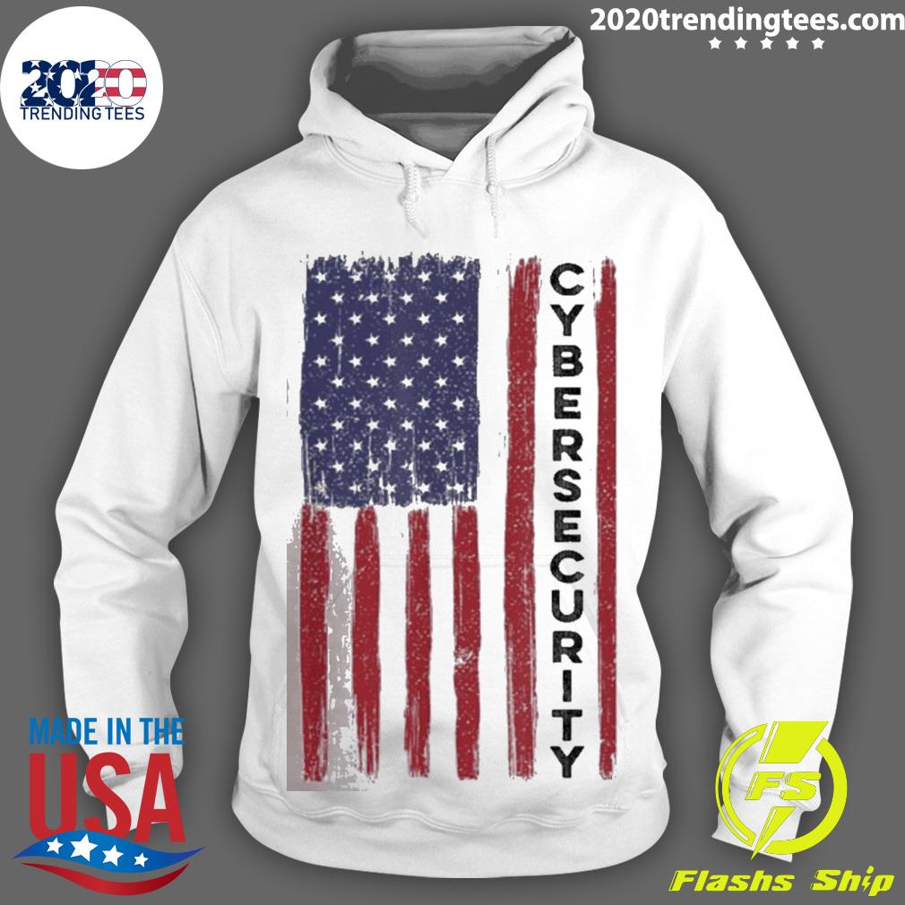 Nice cybersecurity US Flag Distressed - Adult & Kids T-Shirts, Sweatshirts & Hoodies apparel design preview 2