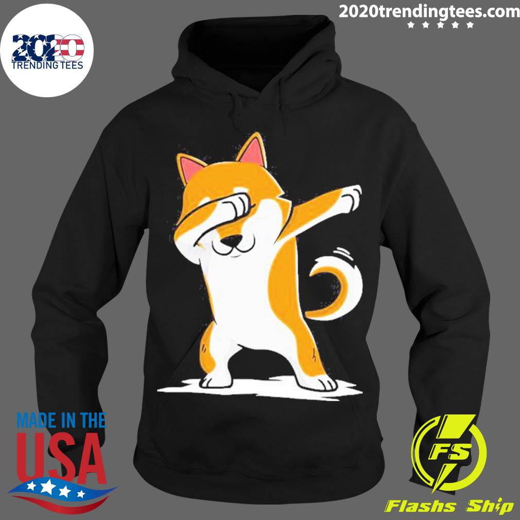 Nice dabbing Shiba Inu Funny - Adult & Kids T-Shirts, Sweatshirts & Hoodies apparel design preview 2