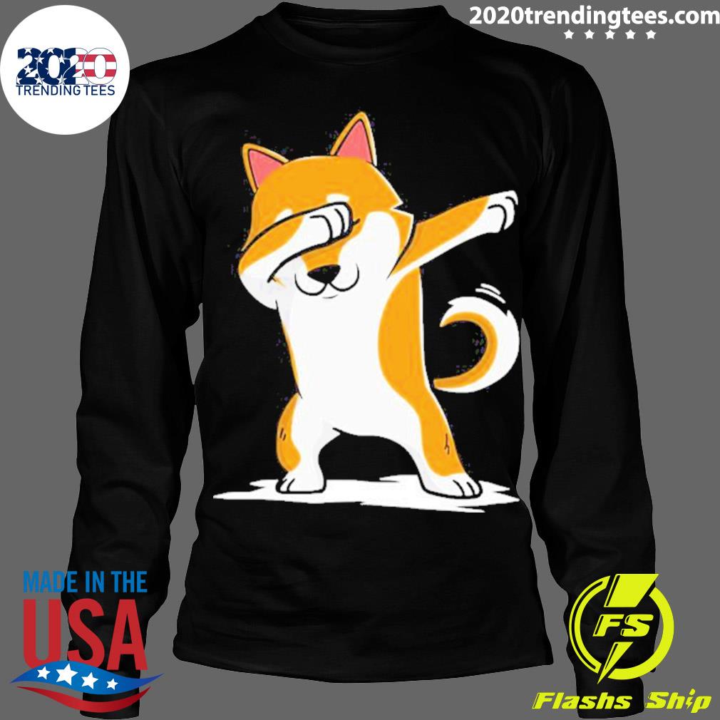 Nice dabbing Shiba Inu Funny - Adult & Kids T-Shirts, Sweatshirts & Hoodies apparel design preview 4