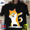 Nice dabbing Shiba Inu Funny - Adult & Kids T-Shirts, Sweatshirts & Hoodies apparel design preview 1