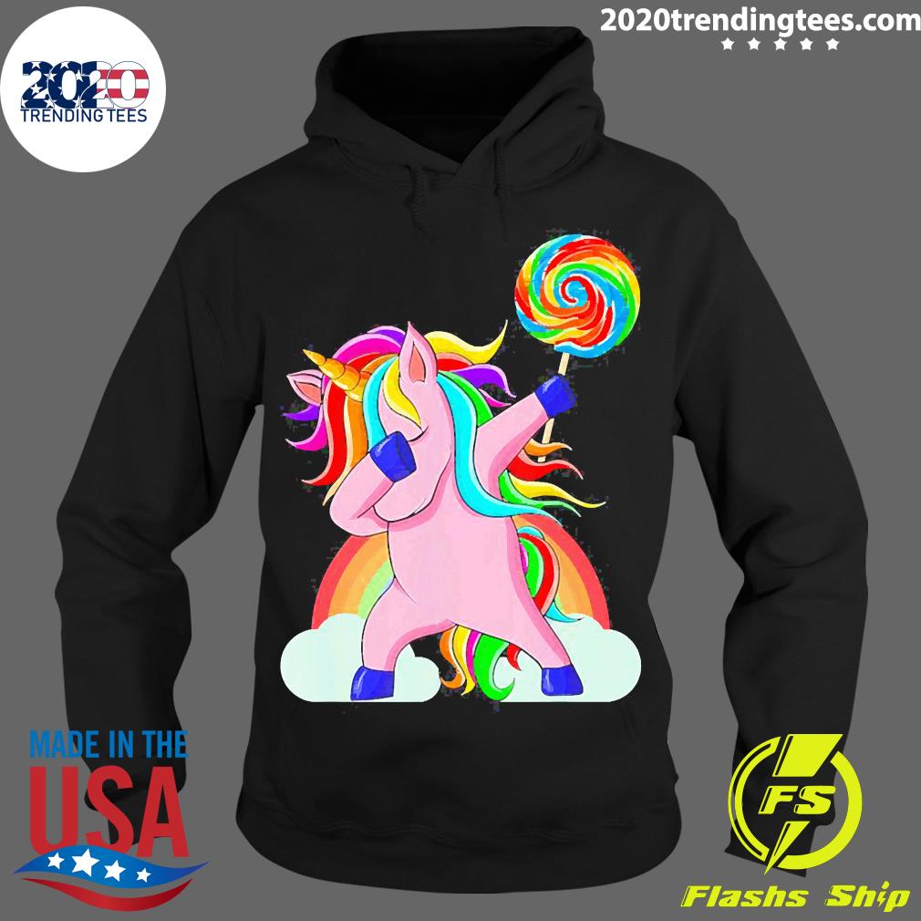 Nice dabbing Unicorn Rainbow - Adult & Kids T-Shirts, Sweatshirts & Hoodies apparel design preview 2
