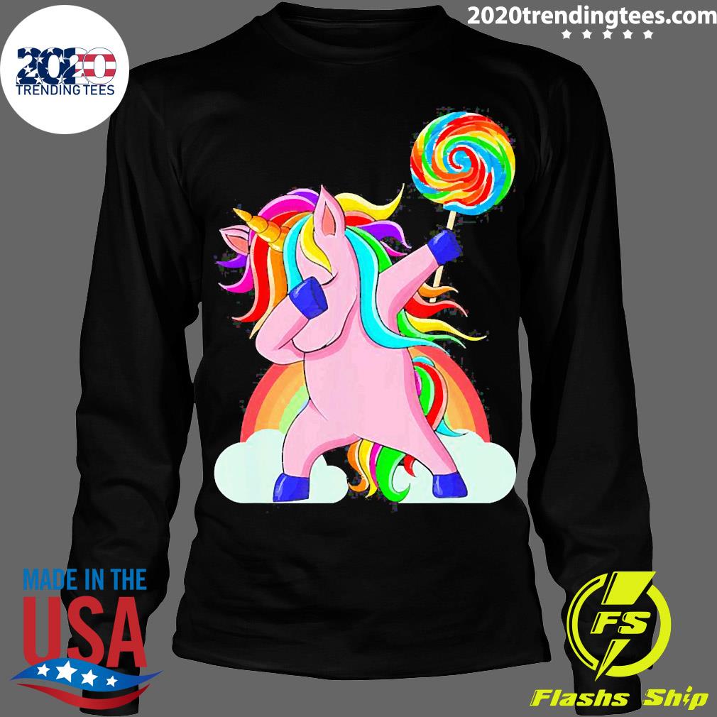 Nice dabbing Unicorn Rainbow - Adult & Kids T-Shirts, Sweatshirts & Hoodies apparel design preview 4