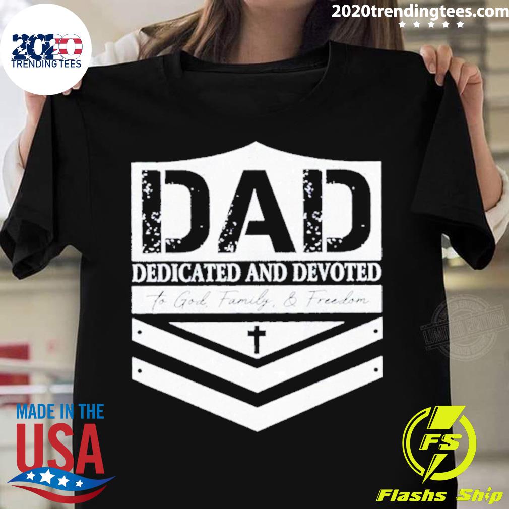 Nice dad Dedicated And Devoted - Adult & Kids T-Shirts, Sweatshirts & Hoodies apparel design preview 1