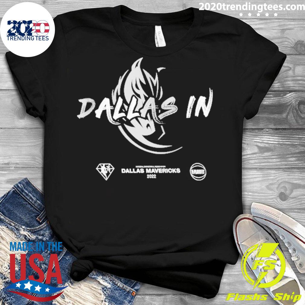 Nice dallas Mavericks Nike 2022 NBA Playoffs Mantra - Adult & Kids T-Shirts, Sweatshirts & Hoodies apparel design preview 3
