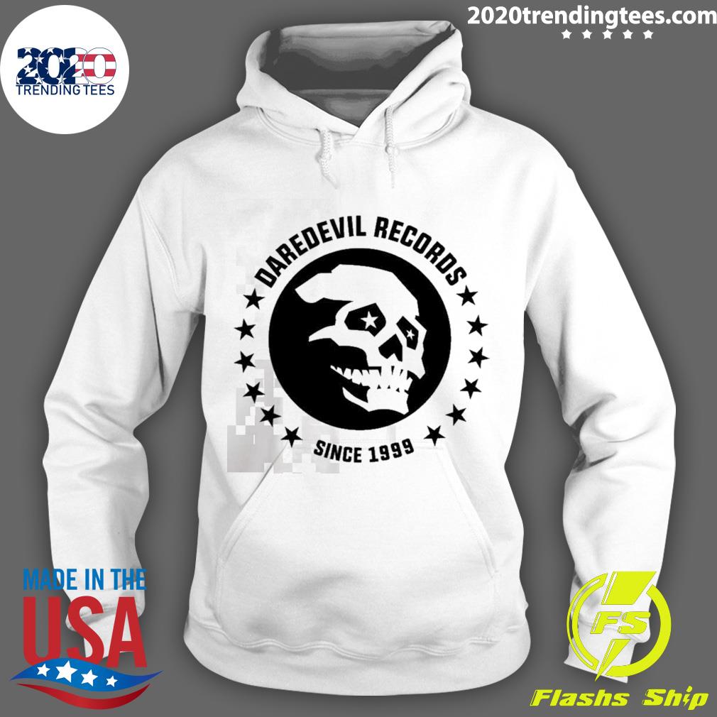Nice daredevil Records Skull Marvel - Adult & Kids T-Shirts, Sweatshirts & Hoodies apparel design preview 2