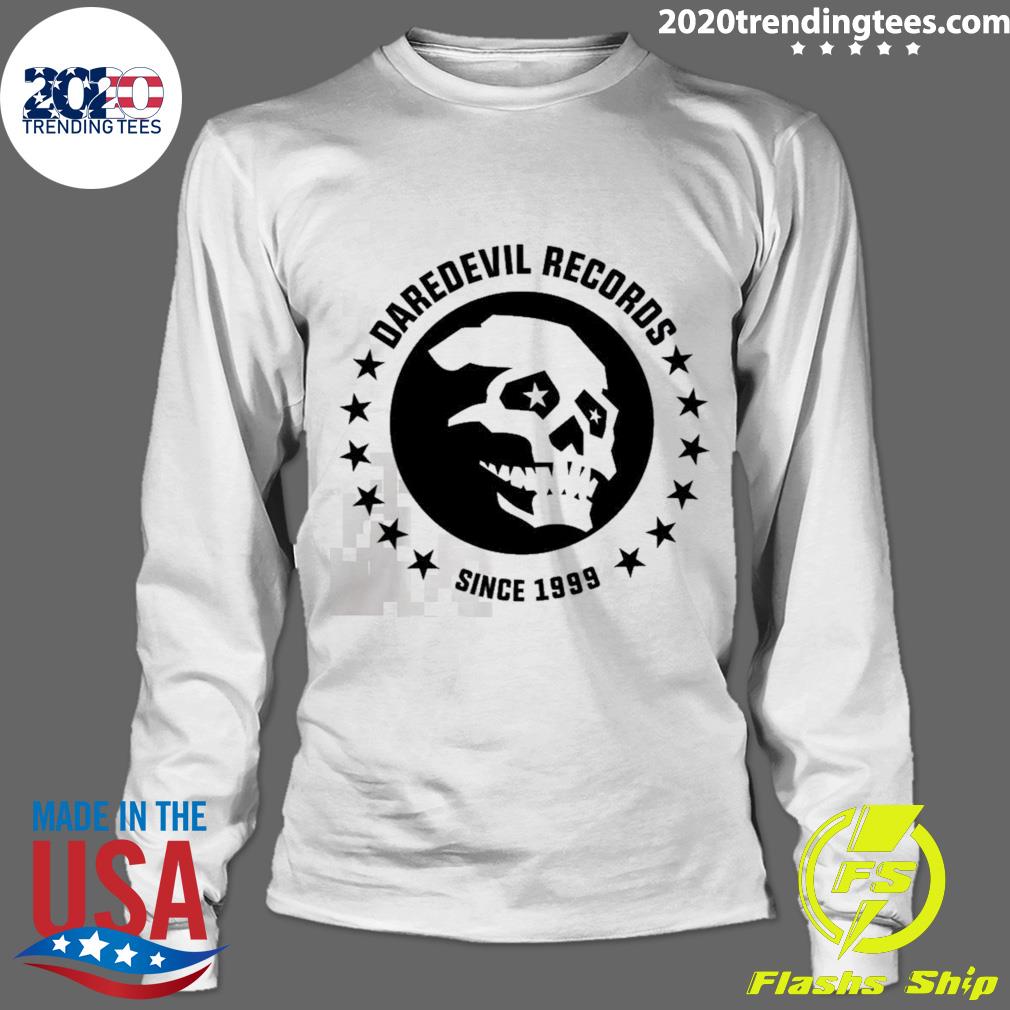 Nice daredevil Records Skull Marvel - Adult & Kids T-Shirts, Sweatshirts & Hoodies apparel design preview 4