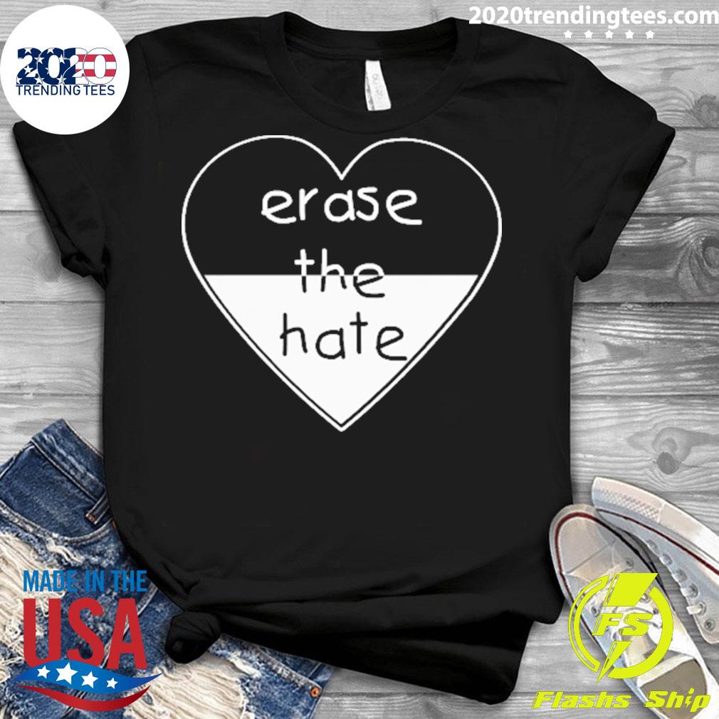 Nice detlef Schrempf Wearing Erase The Hate - Adult & Kids T-Shirts, Sweatshirts & Hoodies apparel design preview 3