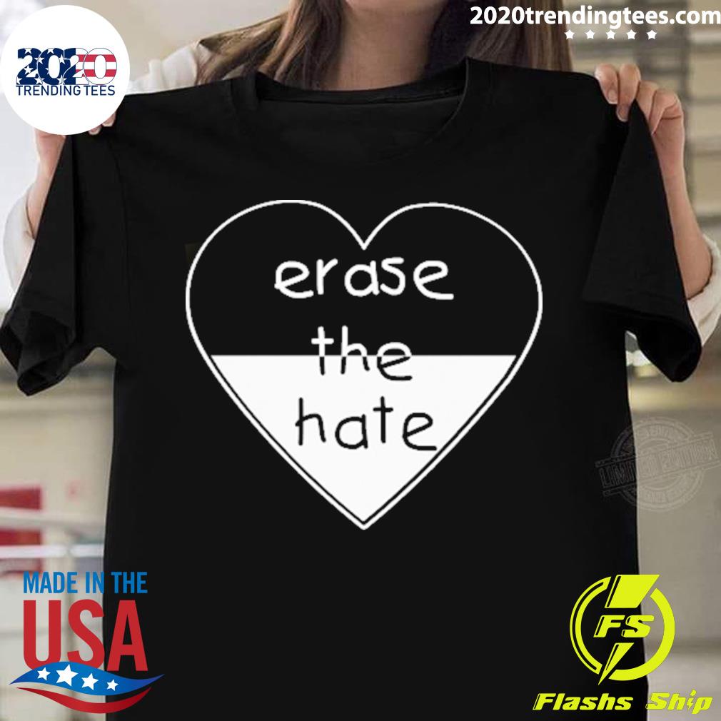 Nice detlef Schrempf Wearing Erase The Hate - Adult & Kids T-Shirts, Sweatshirts & Hoodies apparel design preview 1