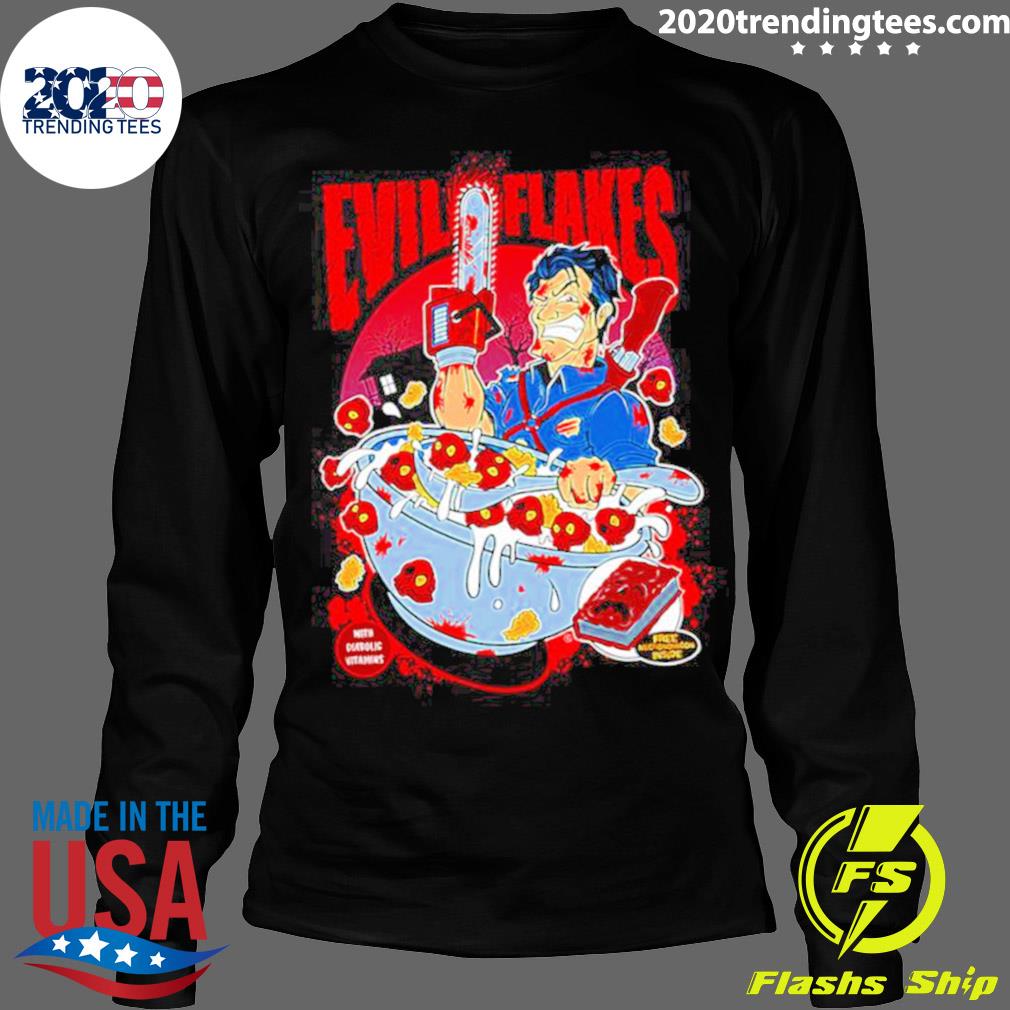 Nice evil Flakes Halloween - Adult & Kids T-Shirts, Sweatshirts & Hoodies apparel design preview 4