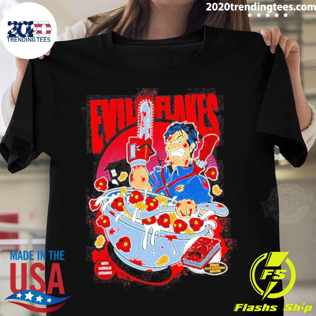 Nice evil Flakes Halloween - Adult & Kids T-Shirts, Sweatshirts & Hoodies apparel design preview 1