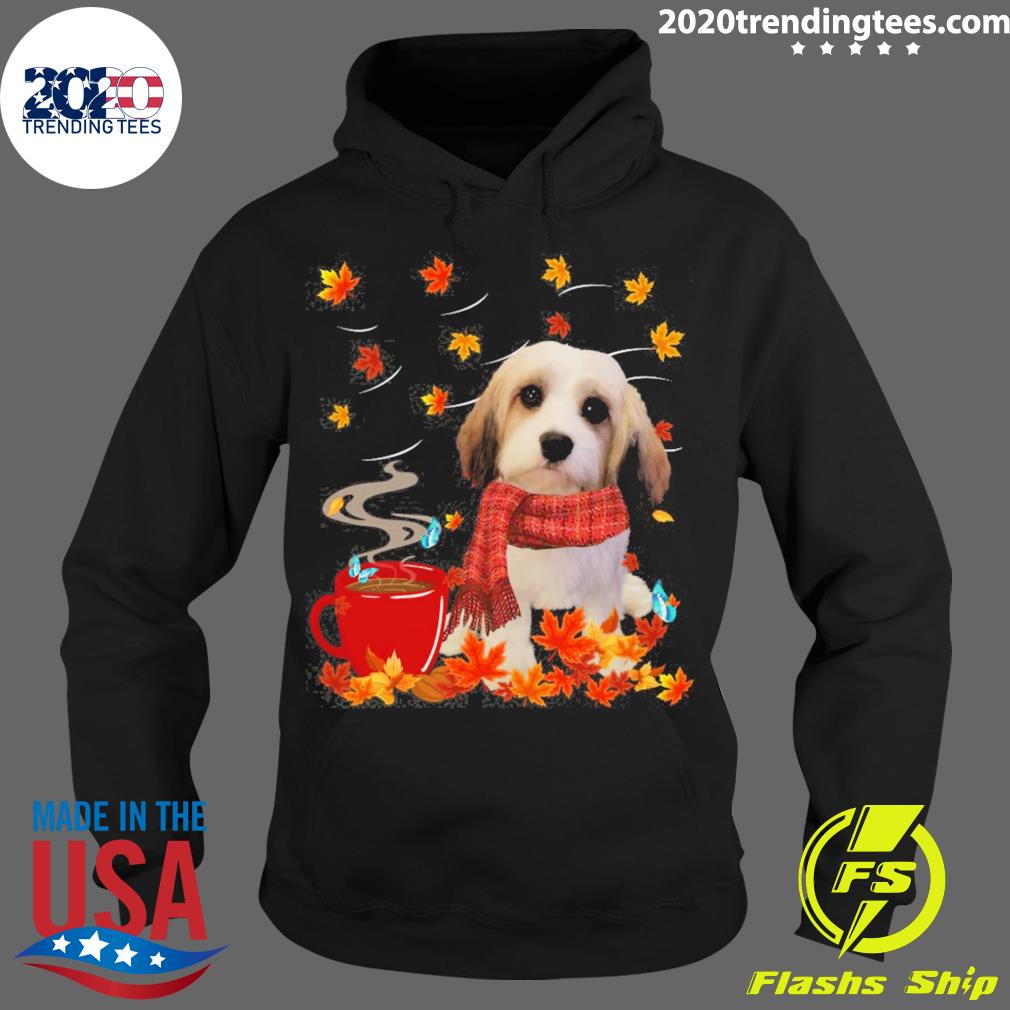 Nice fall Hot Chocolate Cava-Tzu - Adult & Kids T-Shirts, Sweatshirts & Hoodies apparel design preview 2