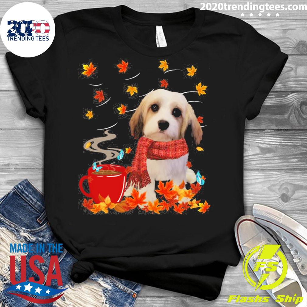 Nice fall Hot Chocolate Cava-Tzu - Adult & Kids T-Shirts, Sweatshirts & Hoodies apparel design preview 3