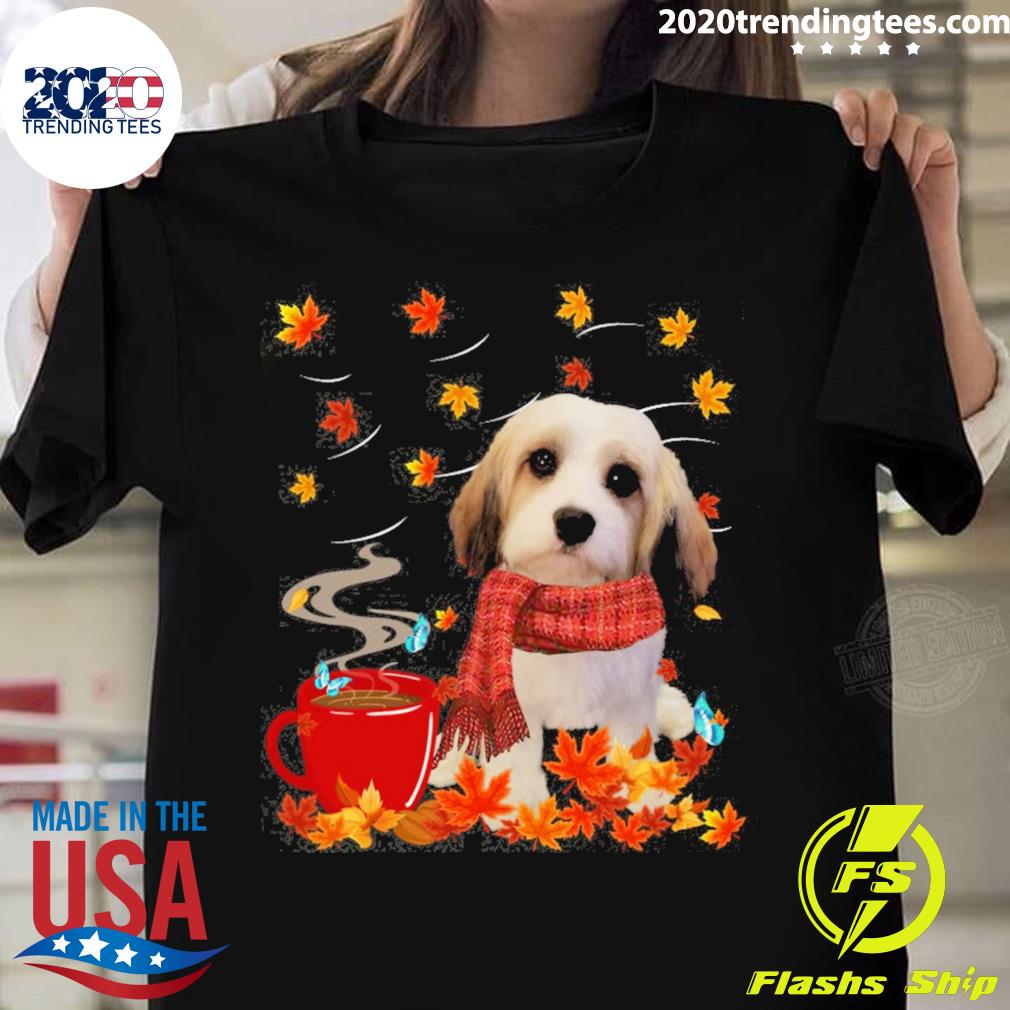 Nice fall Hot Chocolate Cava-Tzu - Adult & Kids T-Shirts, Sweatshirts & Hoodies apparel design preview 1