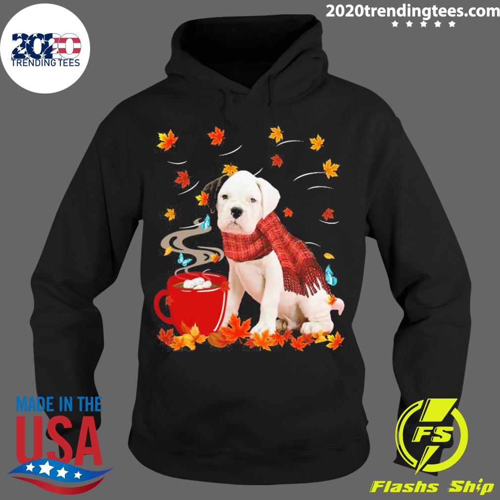 Nice fall Hot Chocolate White Boxer - Adult & Kids T-Shirts, Sweatshirts & Hoodies apparel design preview 2