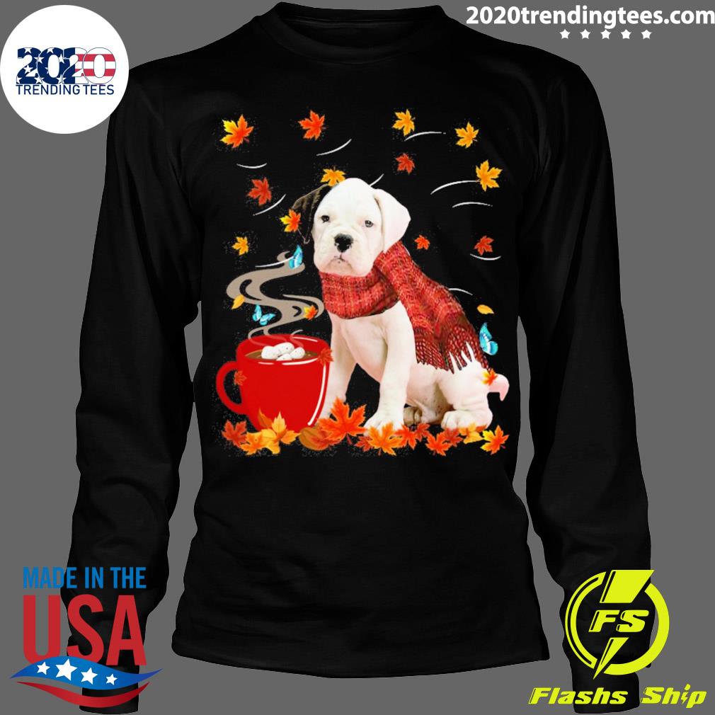 Nice fall Hot Chocolate White Boxer - Adult & Kids T-Shirts, Sweatshirts & Hoodies apparel design preview 4