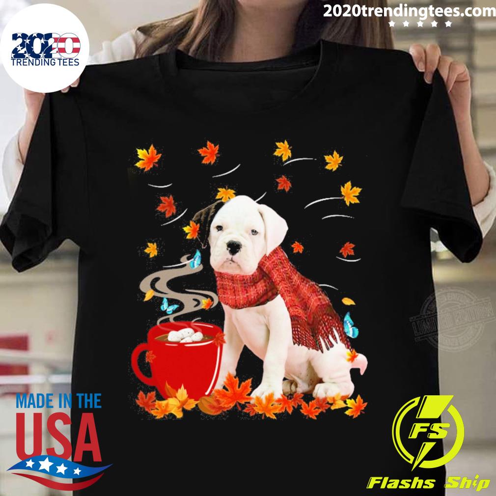 Nice fall Hot Chocolate White Boxer - Adult & Kids T-Shirts, Sweatshirts & Hoodies apparel design preview 1