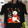 Nice fall Hot Chocolate White Labrador - Adult & Kids T-Shirts, Sweatshirts & Hoodies apparel design preview 1