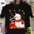 Nice fall Hot Chocolate White Shih Tzu - Adult & Kids T-Shirts, Sweatshirts & Hoodies apparel design preview 1