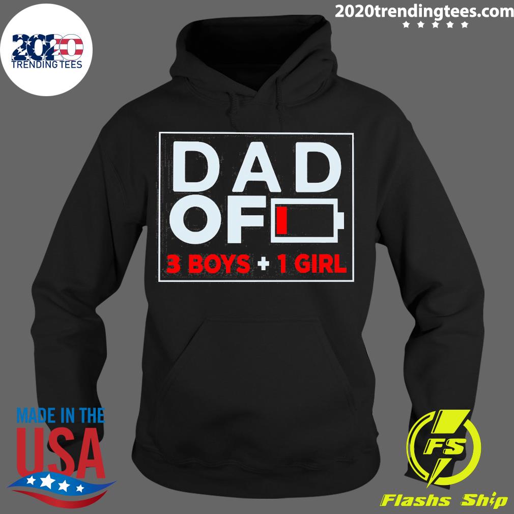 Nice family Lover Dad Of 3 Boys 1 Girl - Adult & Kids T-Shirts, Sweatshirts & Hoodies apparel design preview 2