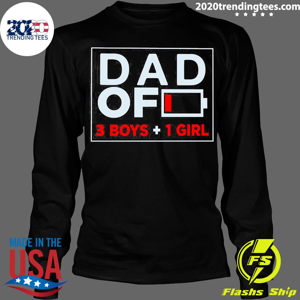 Nice family Lover Dad Of 3 Boys 1 Girl - Adult & Kids T-Shirts, Sweatshirts & Hoodies apparel design preview 4
