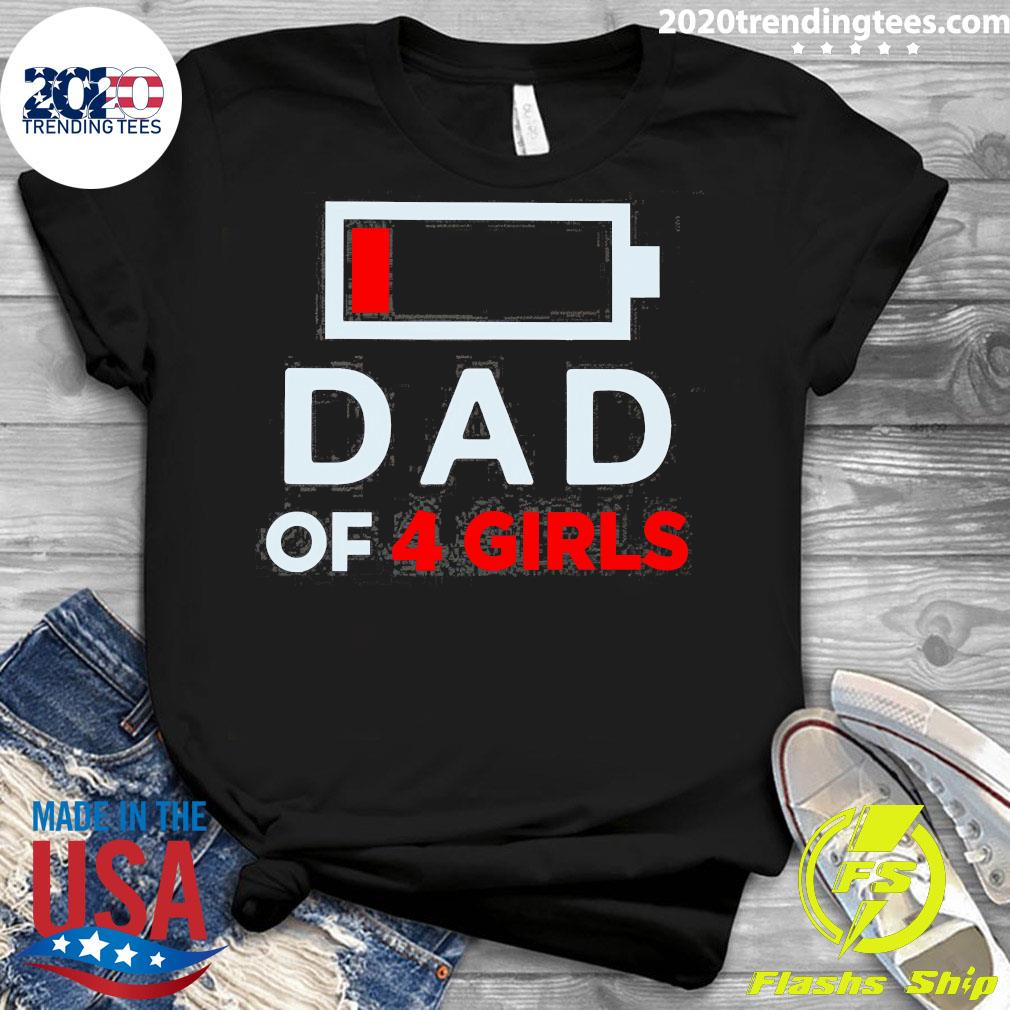 Nice family Lover Dad Of 4 Girls - Adult & Kids T-Shirts, Sweatshirts & Hoodies apparel design preview 3
