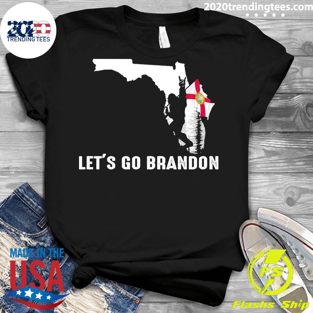 Nice florida America Bigfoot Let's Go Brandon - Adult & Kids T-Shirts, Sweatshirts & Hoodies apparel design preview 3
