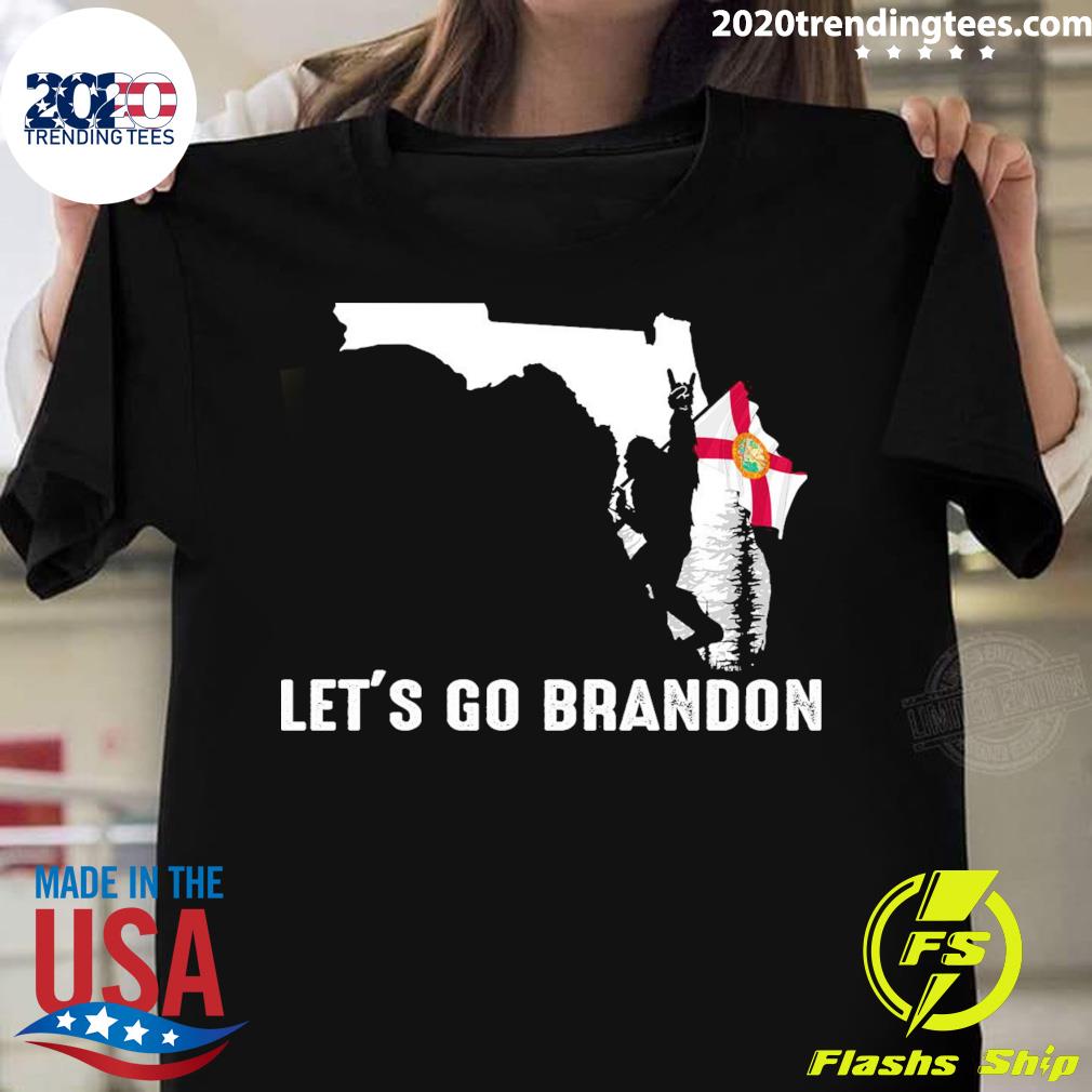Nice florida America Bigfoot Let's Go Brandon - Adult & Kids T-Shirts, Sweatshirts & Hoodies apparel design preview 1