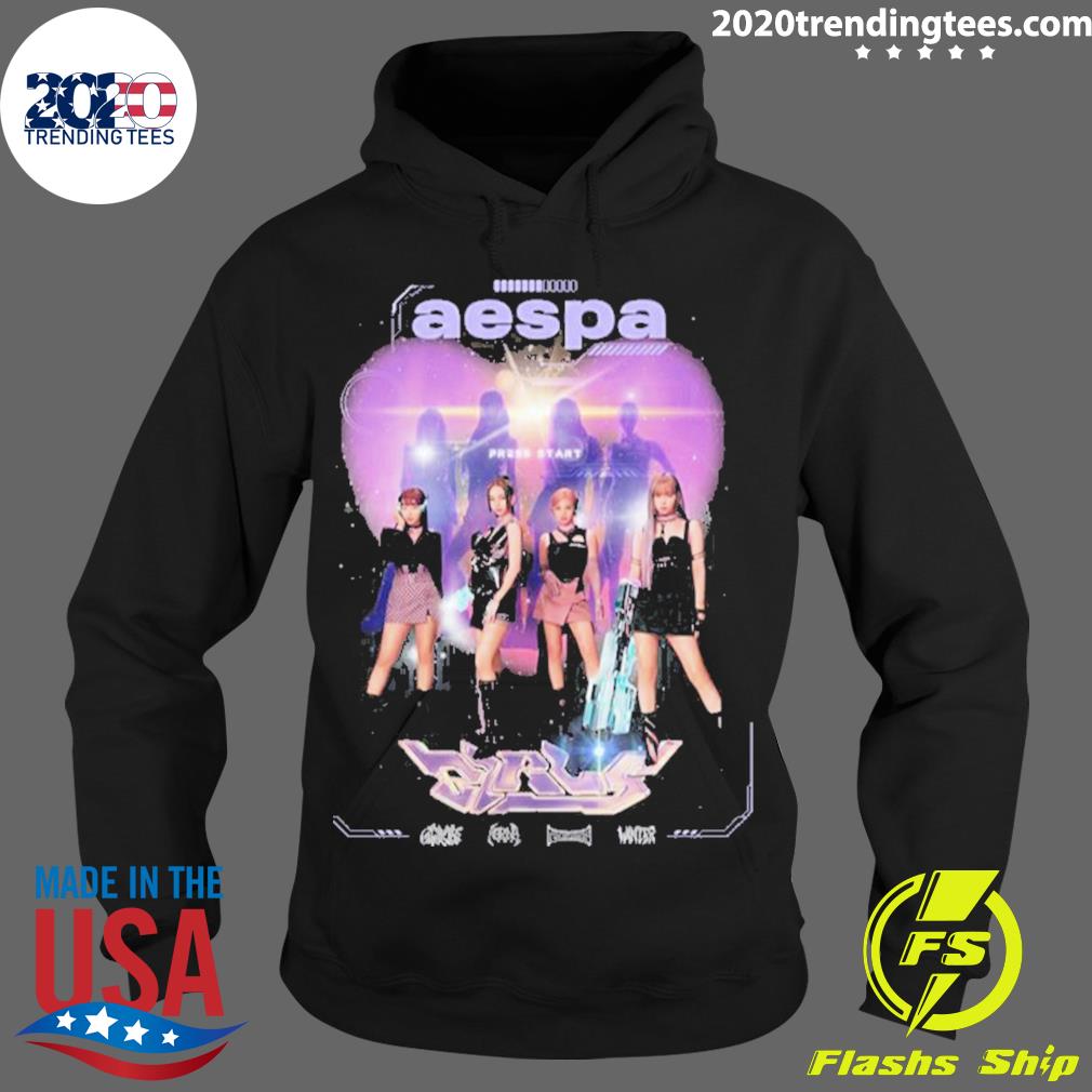 Nice glory Heart Aespa Girls - Adult & Kids T-Shirts, Sweatshirts & Hoodies apparel design preview 2