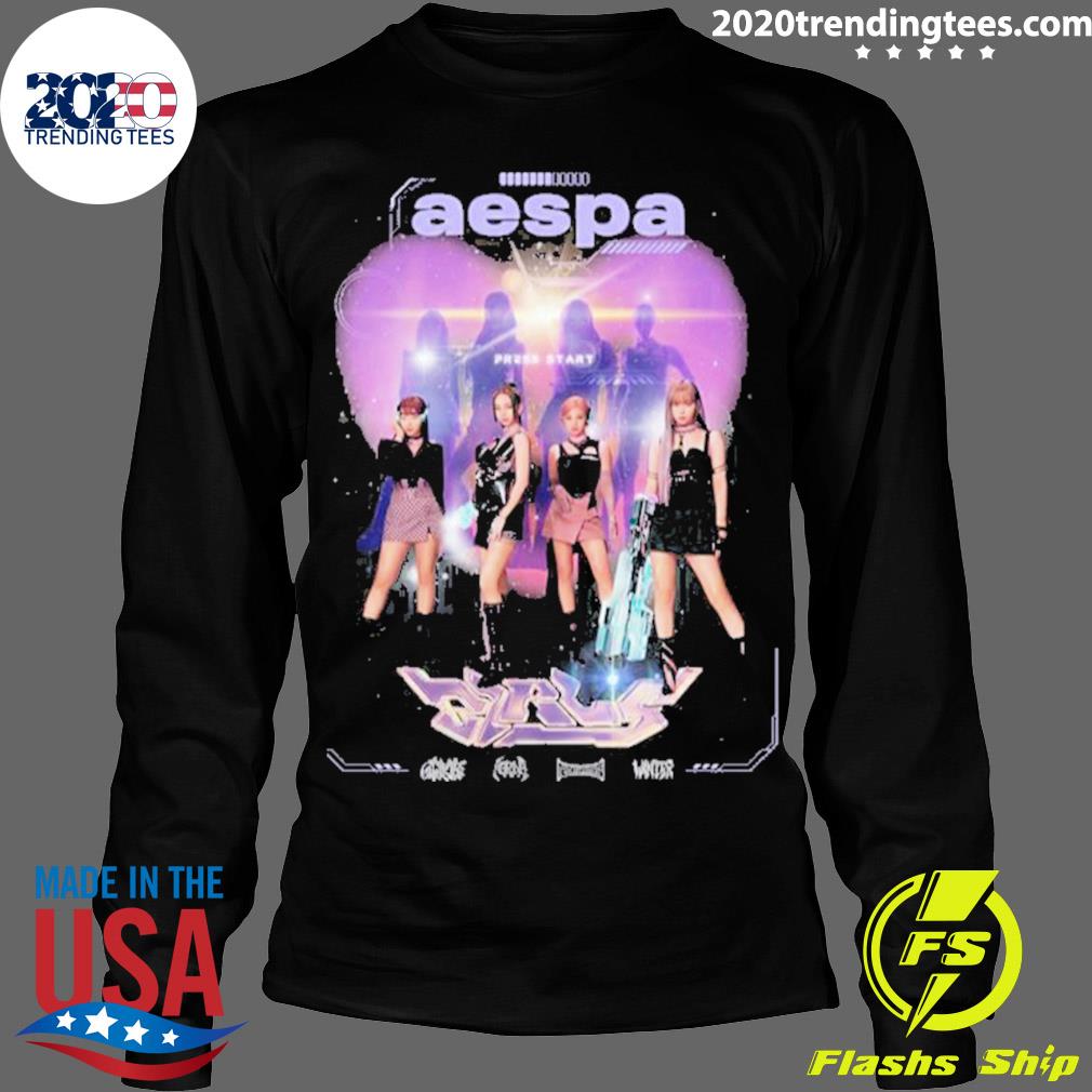 Nice glory Heart Aespa Girls - Adult & Kids T-Shirts, Sweatshirts & Hoodies apparel design preview 4