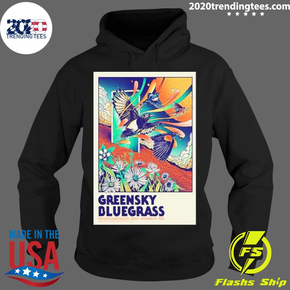 Nice greensky Bluegrass Morrison Red Rocks - Adult & Kids T-Shirts, Sweatshirts & Hoodies apparel design preview 2